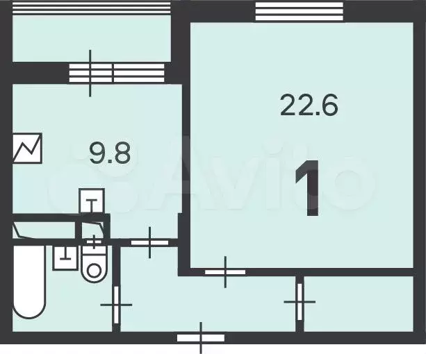 Аукцион: 1-к. квартира, 43,4 м, 6/16 эт. - Фото 0