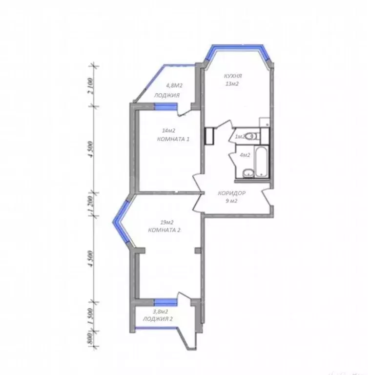 2-комнатная квартира: Москва, Юрловский проезд, 14к3 (63 м) - Фото 1