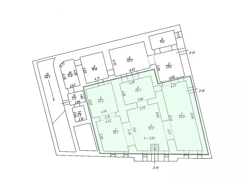 Офис в Санкт-Петербург наб. Реки Мойки, 75-79Б (190 м) - Фото 1