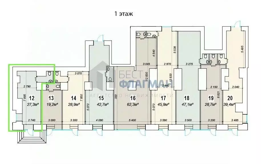 Помещение свободного назначения в Москва Ленинский просп., 70/11 (27 ... - Фото 2