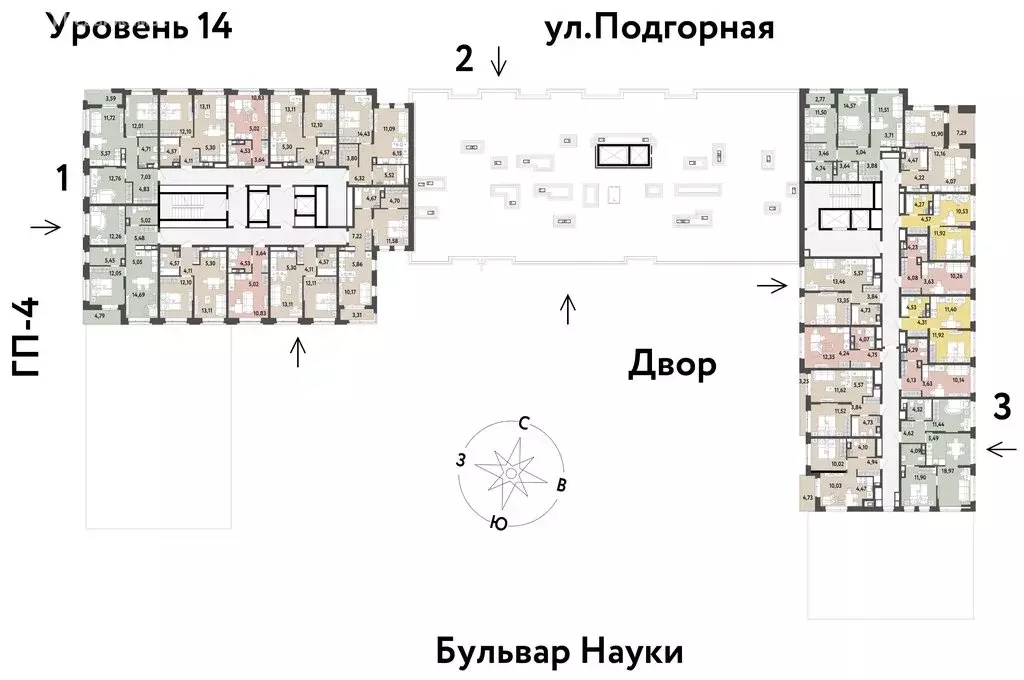 2-комнатная квартира: Тюмень, ЖК Авторский (40.53 м) - Фото 1