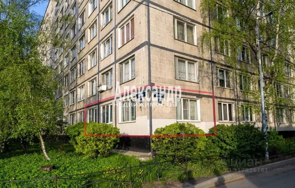 2-к кв. Санкт-Петербург ул. Коллонтай, 27к5с1 (51.0 м) - Фото 1