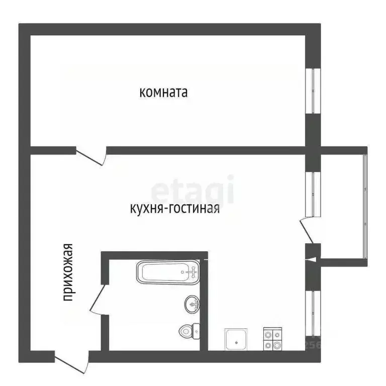 2-к кв. Воронежская область, Воронеж ул. 9 Января, 55 (43.1 м) - Фото 0