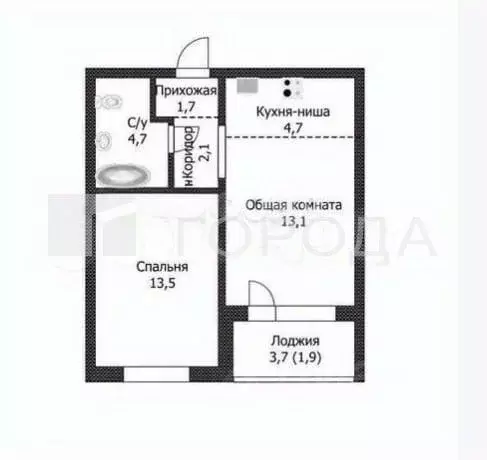 2-к кв. Алтайский край, Барнаул ул. Кутузова, 14А (39.7 м) - Фото 1