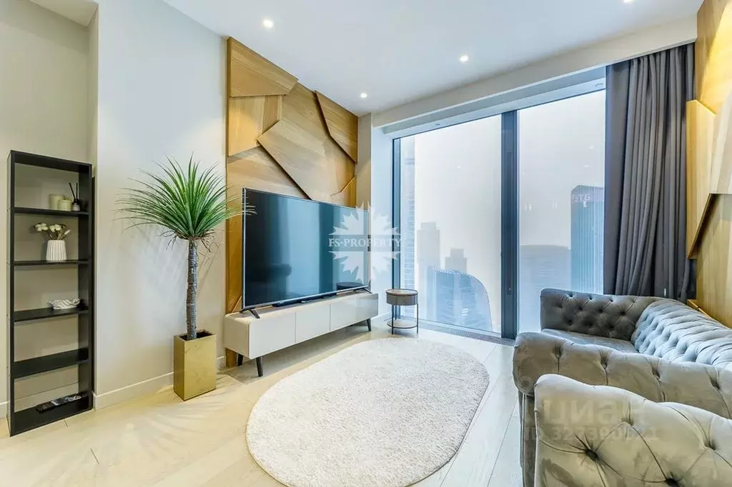 1-к кв. Москва 1-й Красногвардейский проезд, 22с1 (53.1 м) - Фото 1