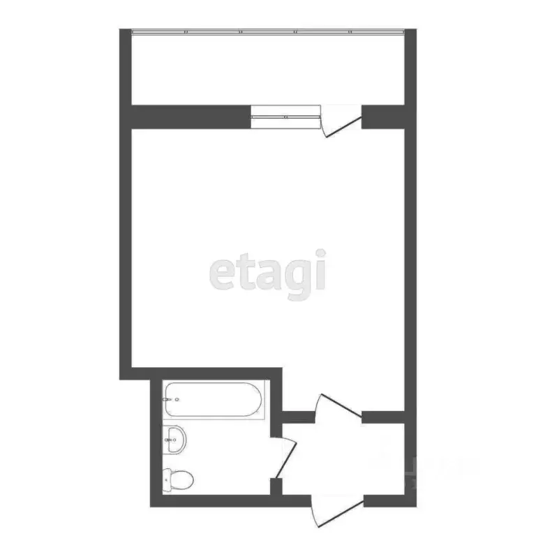 1-к кв. Тюменская область, Тюмень ул. Седова, 66 (13.5 м) - Фото 1