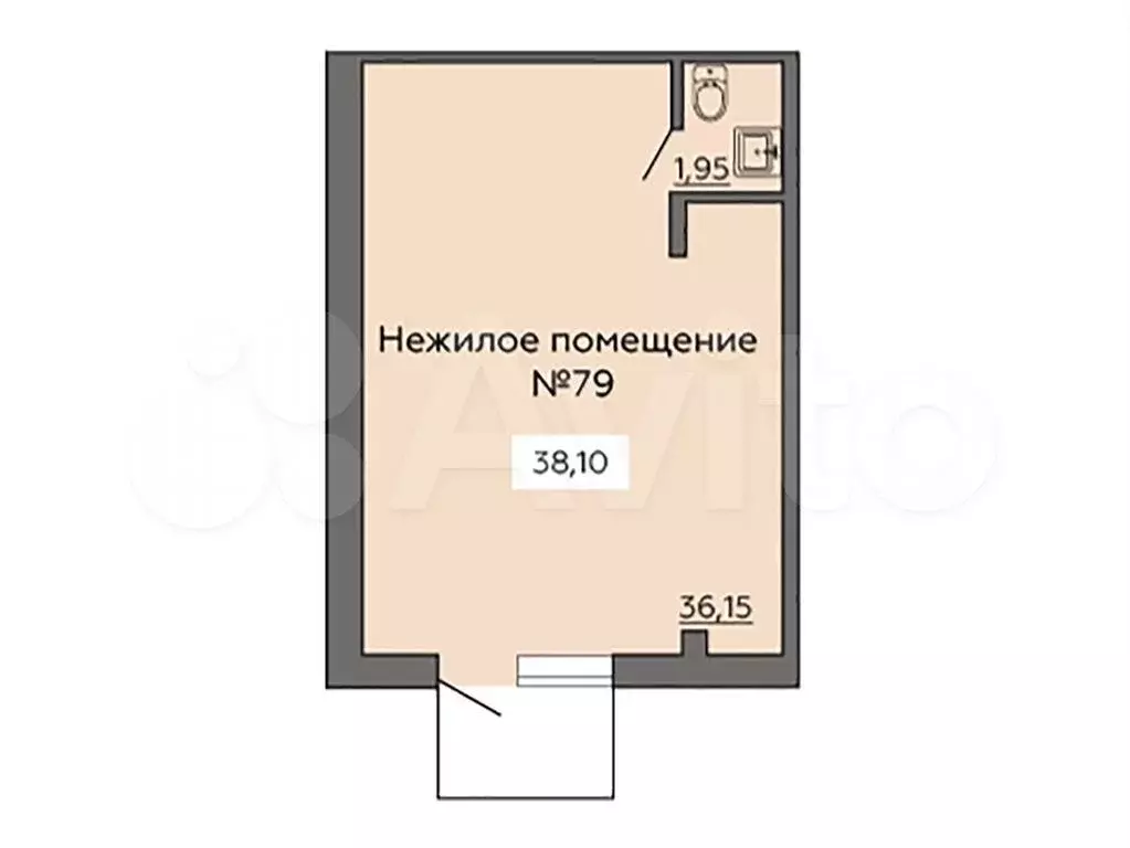 Продам помещение свободного назначения, 38.1 м - Фото 0