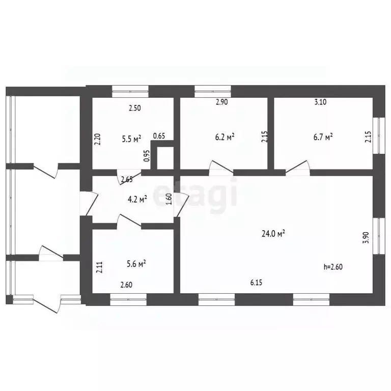 Дом в Саратовская область, Балашов Полярная ул., 54 (52 м) - Фото 2