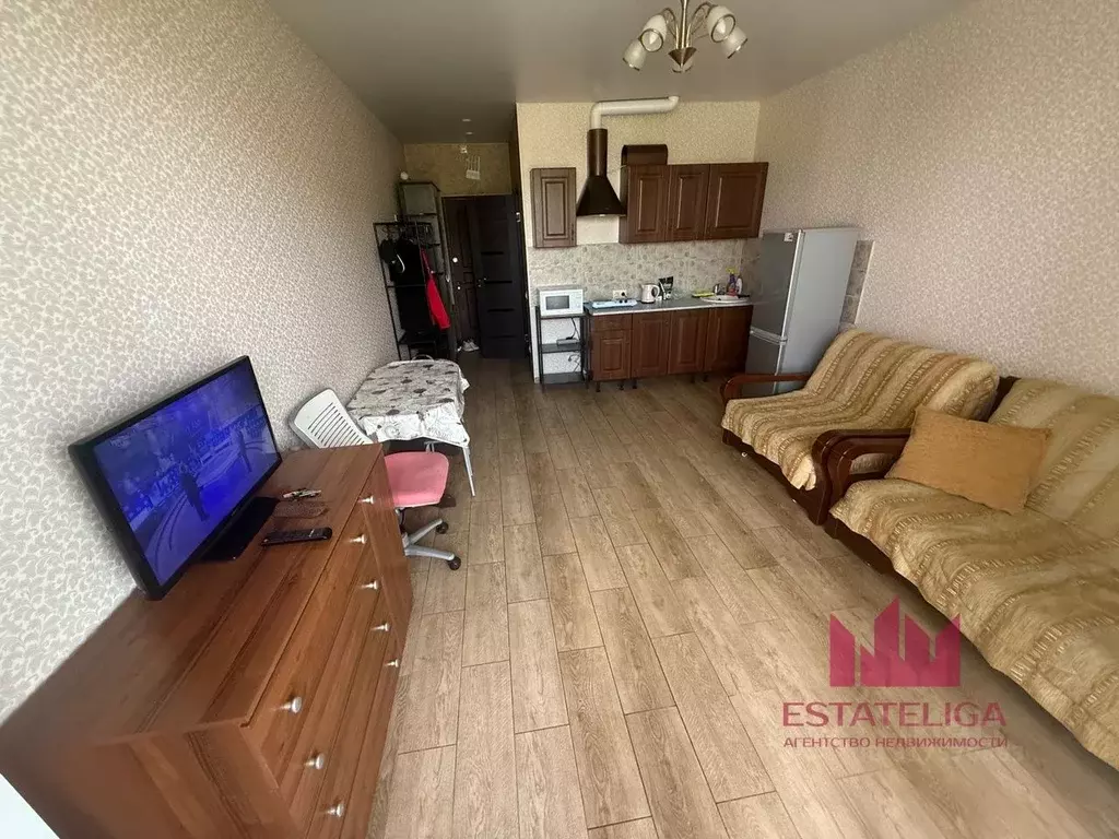 Студия Московская область, Люберцы ул. Юности, 13к1 (28.0 м) - Фото 1