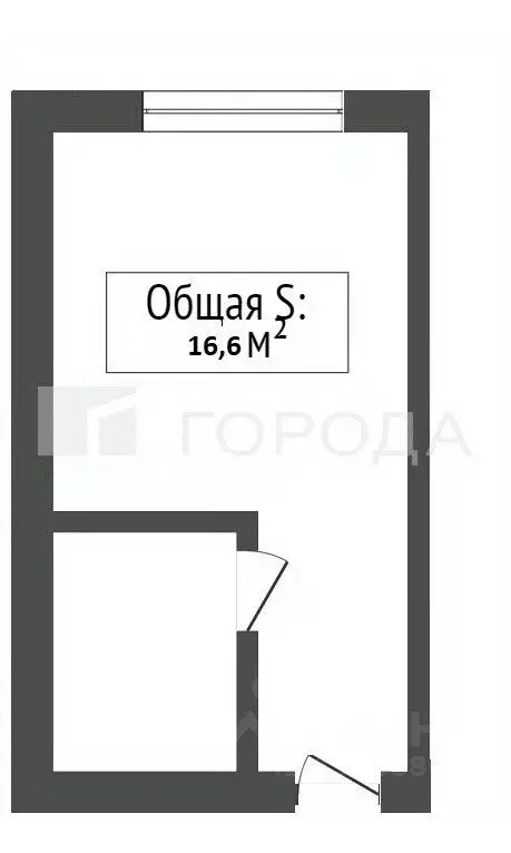 Студия Кемеровская область, Новокузнецк ул. 40 лет ВЛКСМ, 32 (16.6 м) - Фото 2