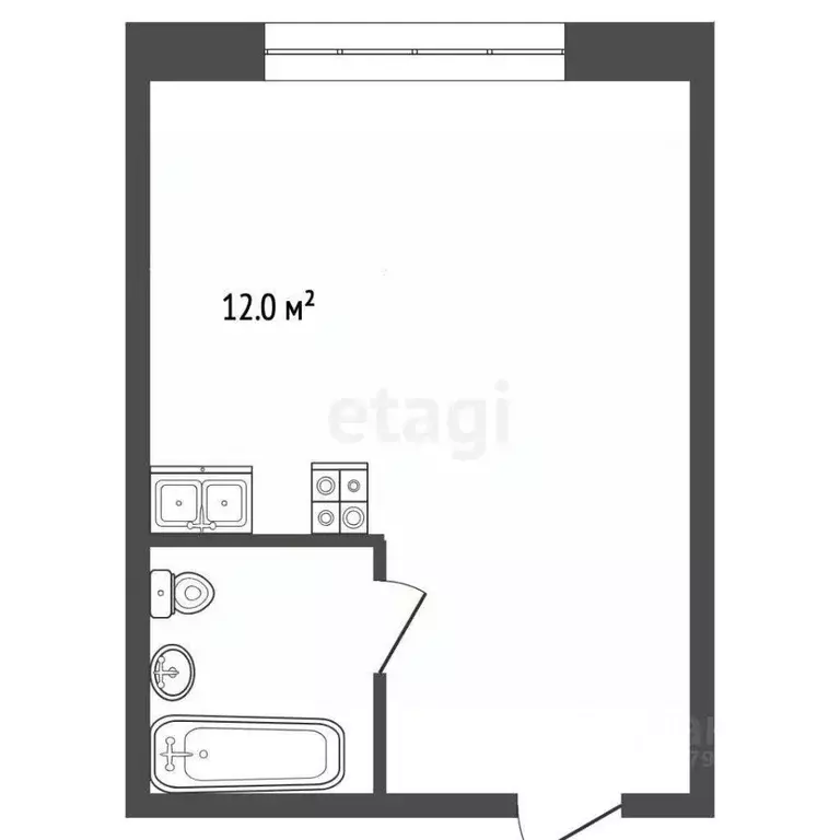 Студия Челябинская область, Челябинск ул. Елькина, 21 (24.3 м) - Фото 2
