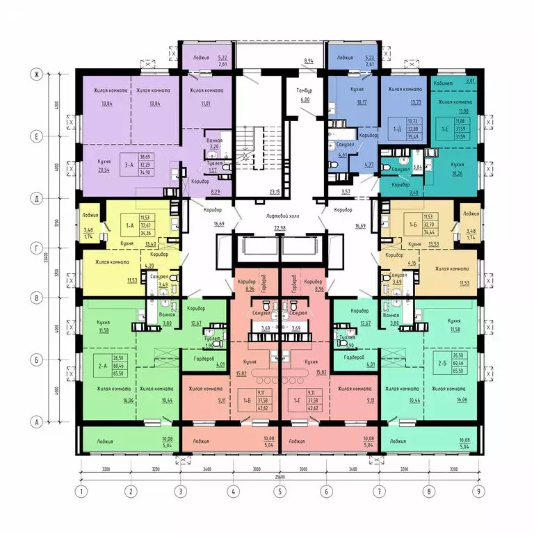 3-комнатная квартира: Хабаровск, Кировский район (74.9 м) - Фото 1