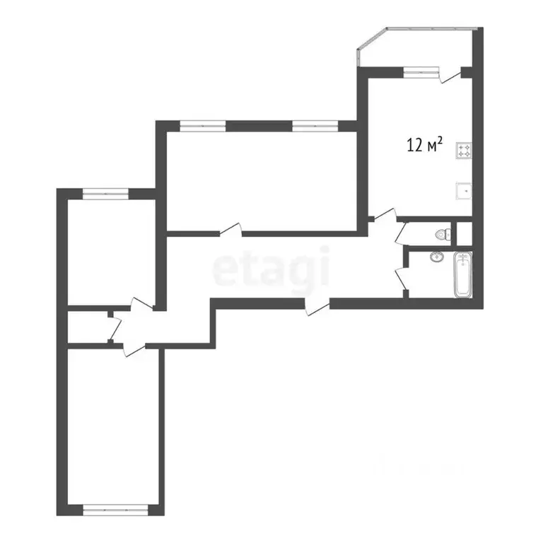 3-к кв. Санкт-Петербург ул. Маршала Казакова, 68к1 (83.9 м) - Фото 1