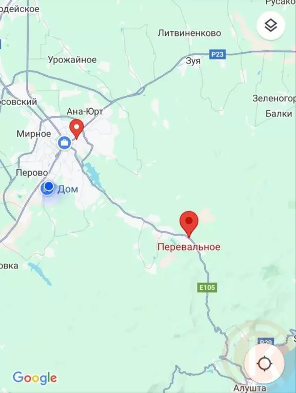 Участок в Крым, Симферопольский район, Добровское с/пос, с. ... - Фото 2