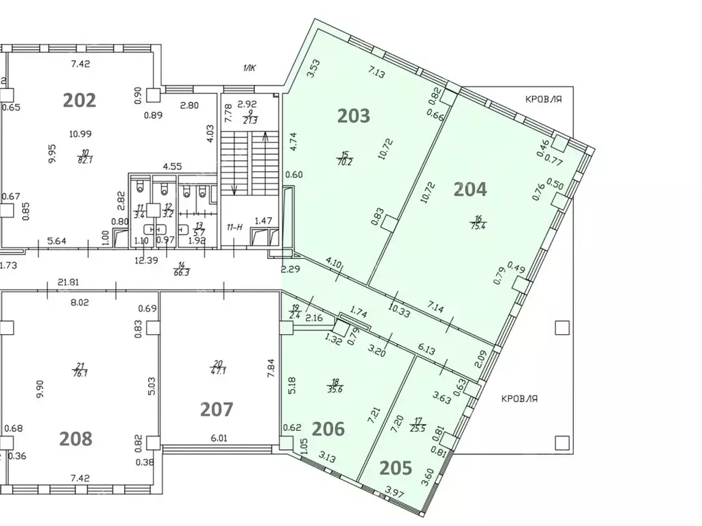 Офис в Санкт-Петербург ул. Профессора Качалова, 7 (228 м) - Фото 2