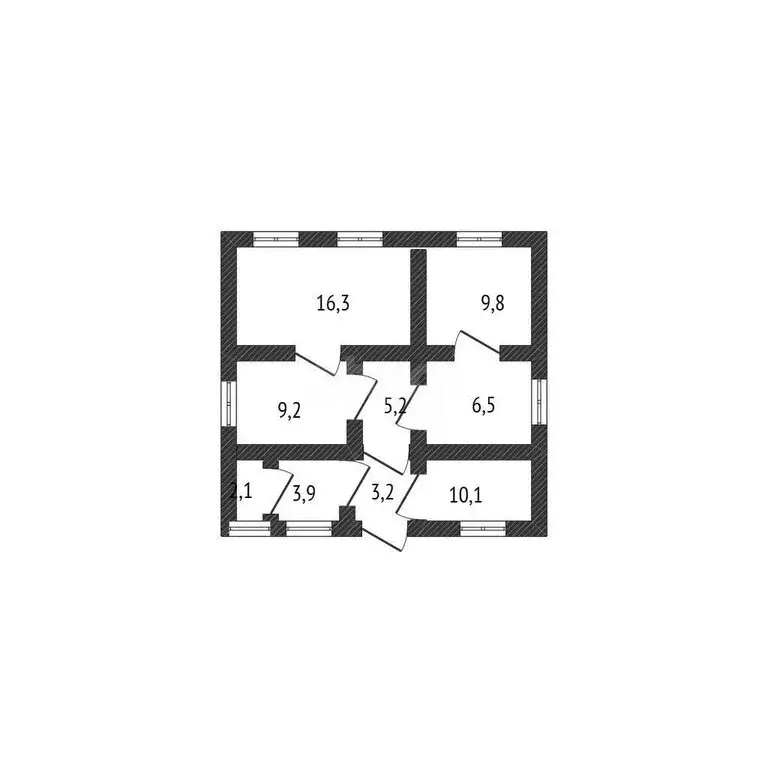 Дом в село Большие Липяги, улица Свободы (51.3 м) - Фото 1