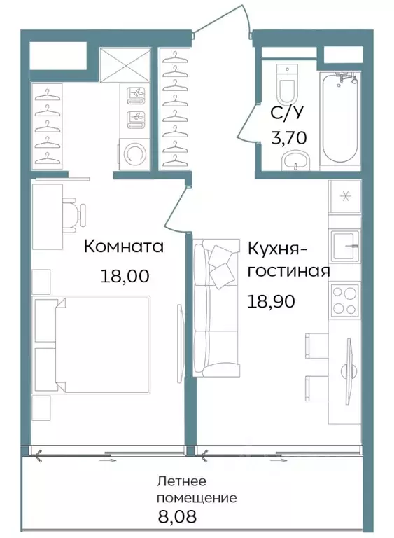 1-к кв. Крым, Саки ул. Морская (48.68 м) - Фото 0