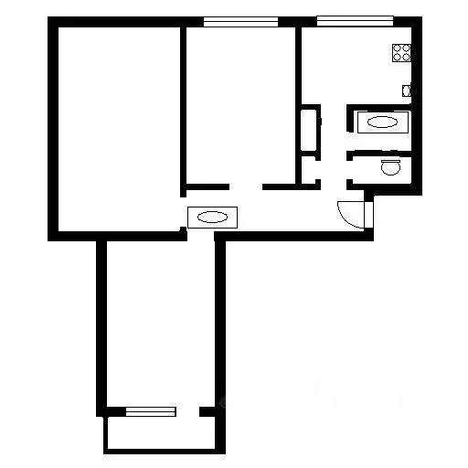 3-к кв. Санкт-Петербург ул. Ушинского, 39К3 (60.8 м) - Фото 2
