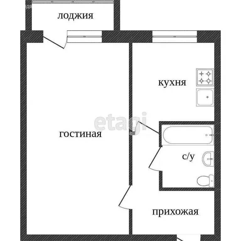 1-комнатная квартира: Тобольск, 4-я Северная улица, 10 (47.2 м) - Фото 1