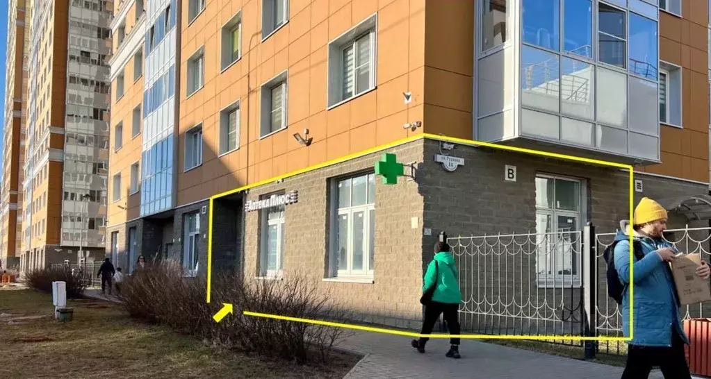 Помещение свободного назначения в Санкт-Петербург ул. Руднева, 14к2 ... - Фото 1