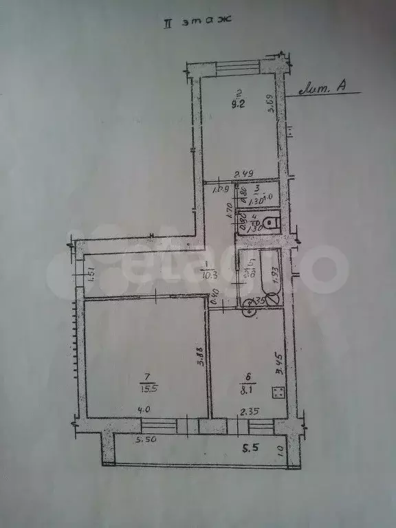 2-к. квартира, 47,7 м, 2/2 эт. - Фото 0