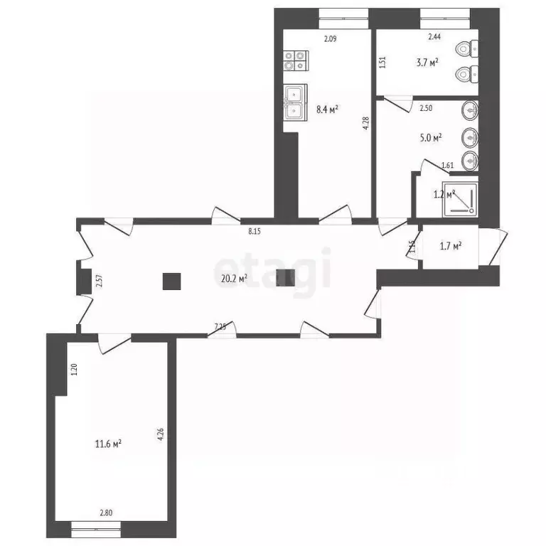 Комната Крым, Евпатория ул. Некрасова, 89 (6.0 м) - Фото 2