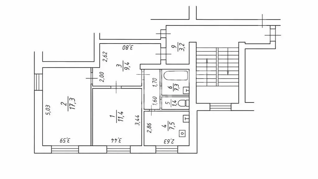 2-комнатная квартира: Москва, Планетная улица, 33 (57.7 м) - Фото 1