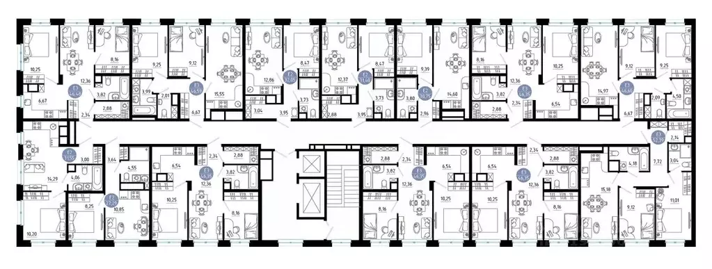 2-к кв. Рязанская область, Рязань 9-10-й кв-л,  (52.39 м) - Фото 1