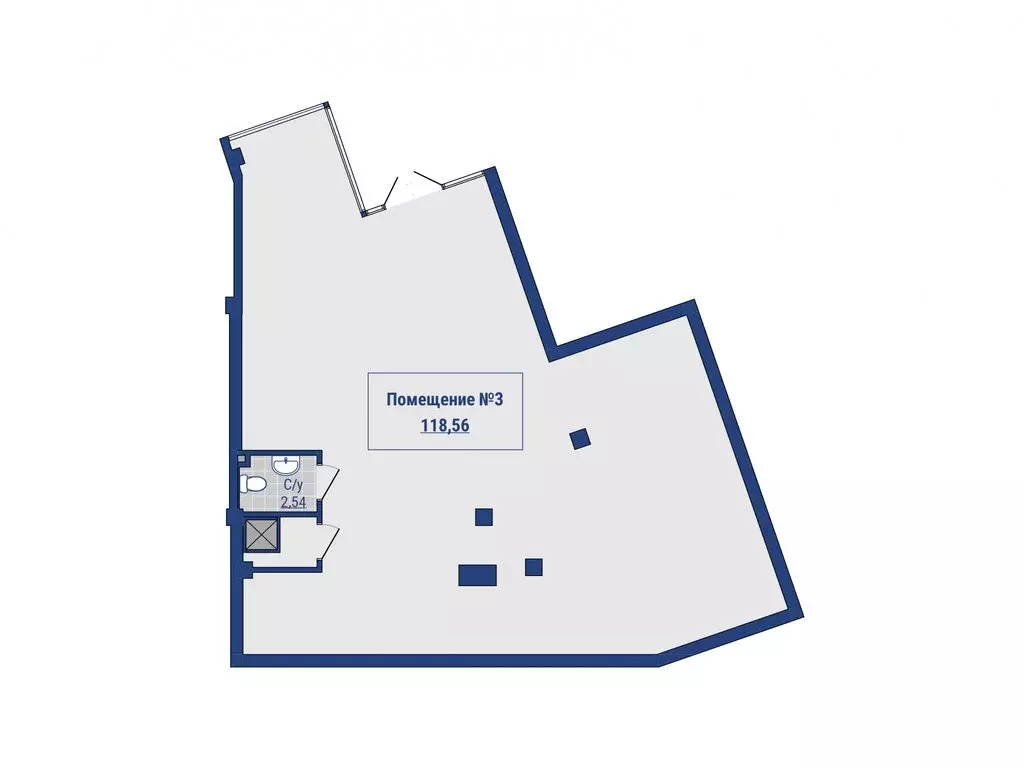 Помещение свободного назначения (118.5 м) - Фото 2