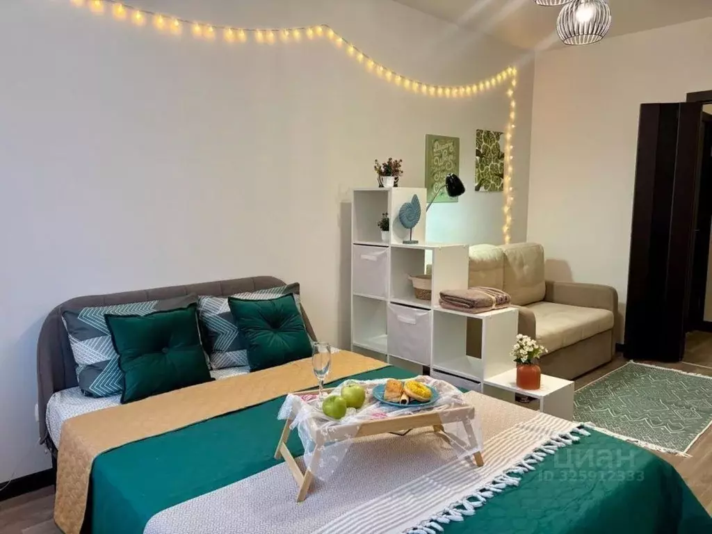 1-к кв. Чувашия, Чебоксары Благовещенский мкр, бул. Олега Волкова, 6 ... - Фото 1