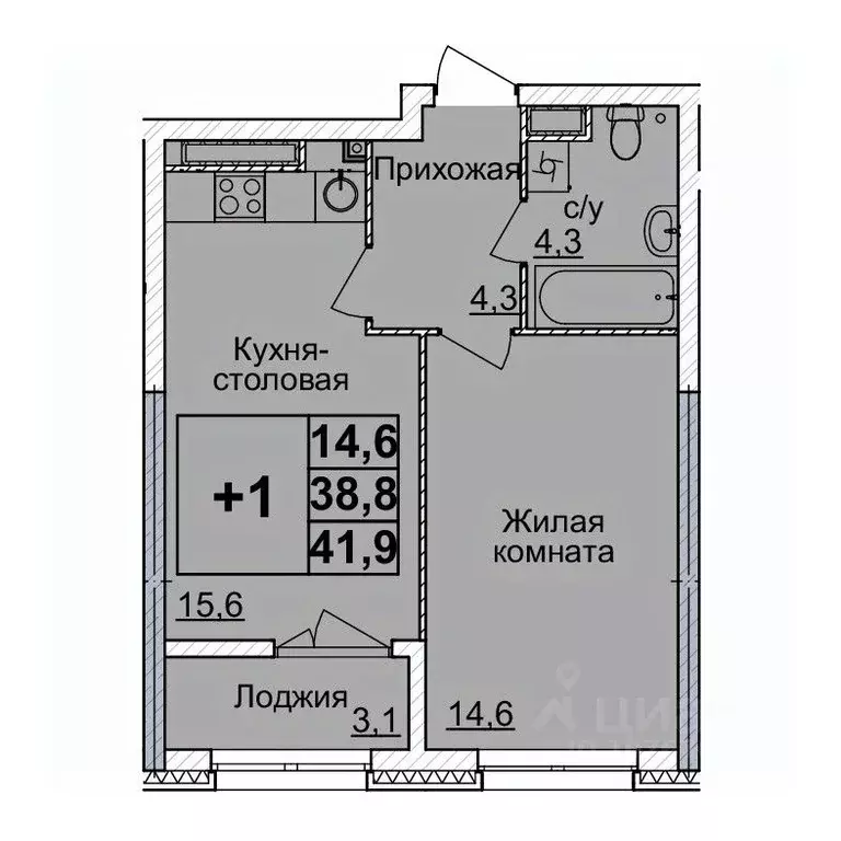 1-к кв. Нижегородская область, Нижний Новгород Горизонты Нижнего жилой ... - Фото 0