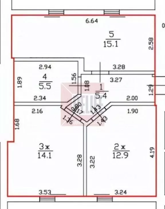 2-к кв. Калининградская область, Гурьевский муниципальный округ, пос. ... - Фото 2