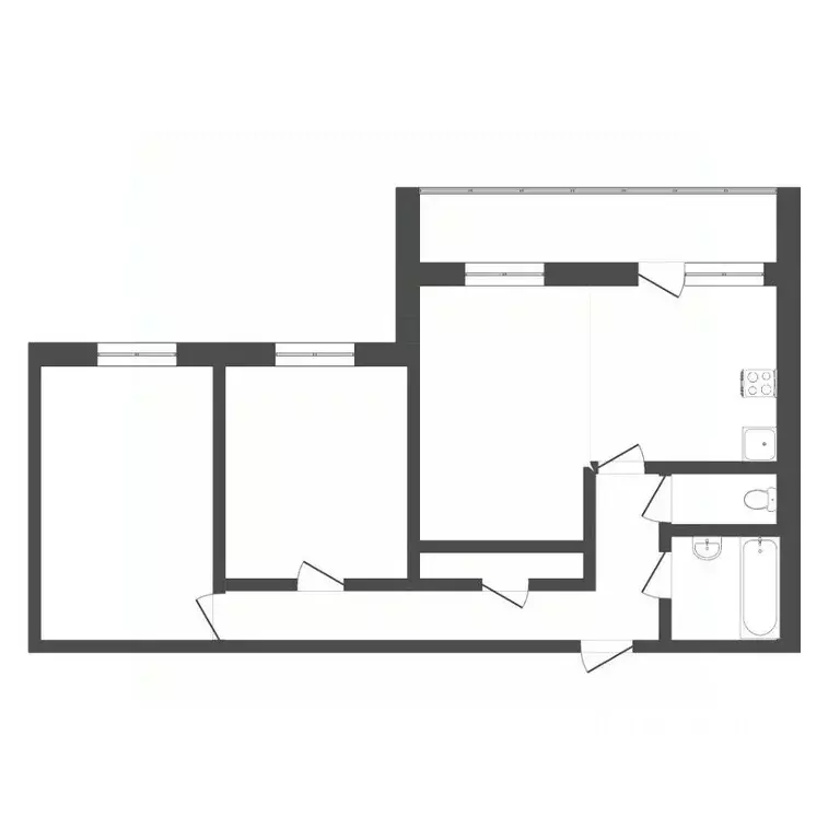 2-к кв. Тюменская область, Тюмень ул. Судостроителей, 71 (56.3 м) - Фото 2