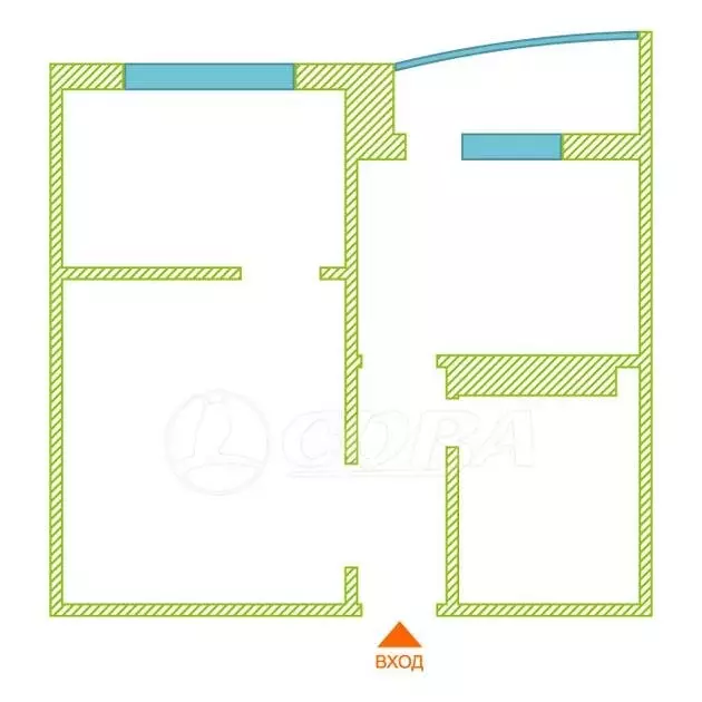 1-комнатная квартира: Тюмень, Кремлёвская улица, 87 (45 м) - Фото 2