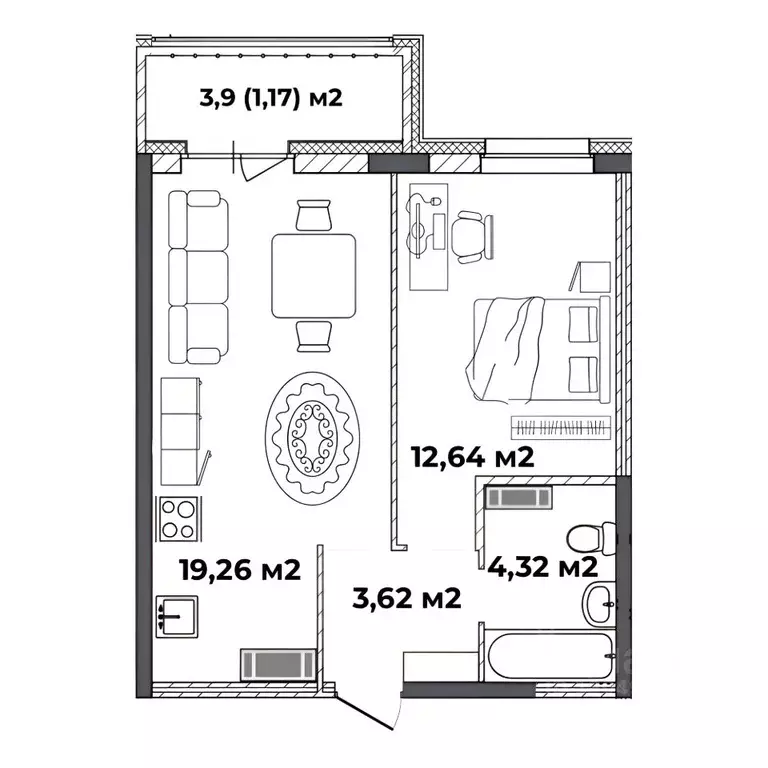 1-к кв. Ярославская область, Ярославль ул. Старая Костромская, 4 ... - Фото 1