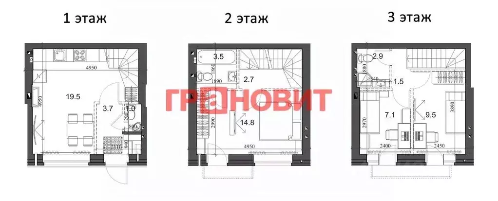 Таунхаус в Новосибирская область, Новосибирский район, Мичуринский ... - Фото 1
