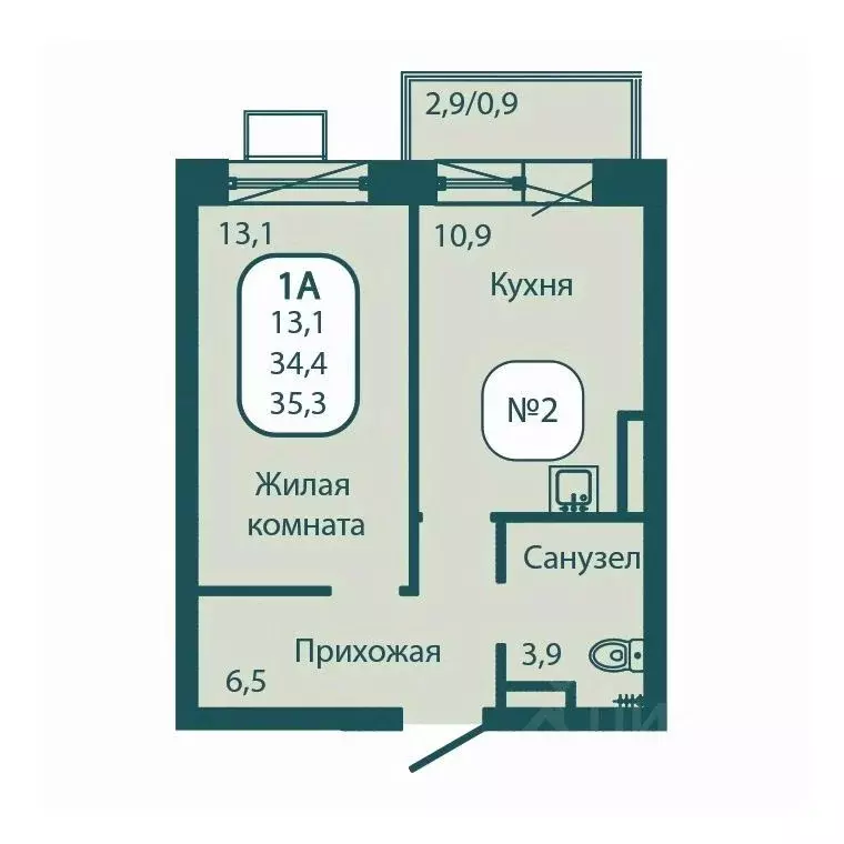 1-к кв. Московская область, Солнечногорск городской округ, Андреевка ... - Фото 0