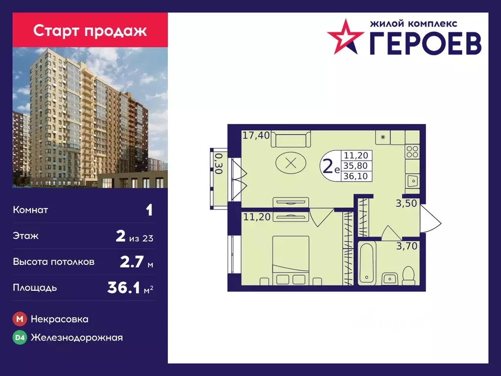 1-к кв. Московская область, Балашиха Железнодорожный мкр, Центр-2 мкр, ... - Фото 1