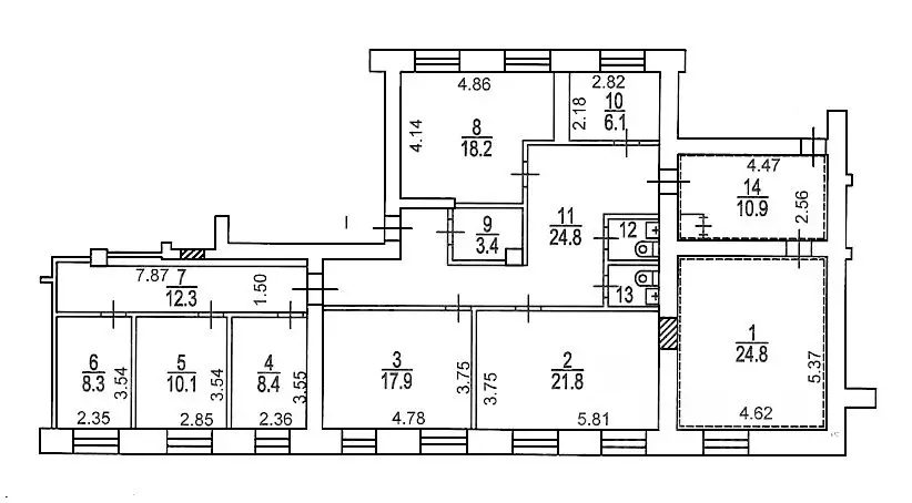 Помещение свободного назначения в Москва Автозаводская ул., 11 (178 м) - Фото 2