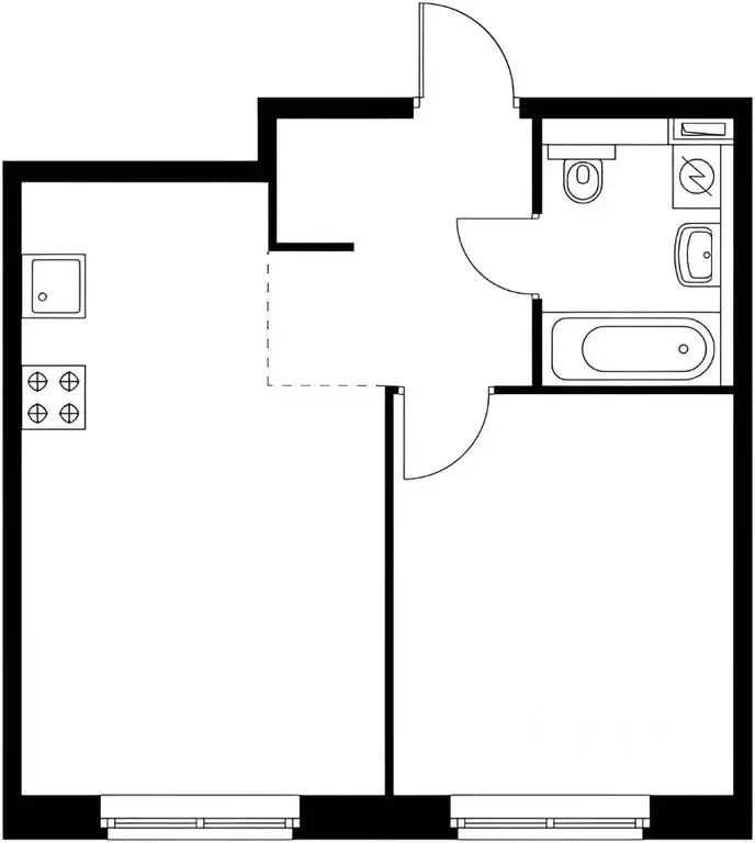 1-к кв. Московская область, Мытищи ул. Мира, 37 (42.0 м) - Фото 1