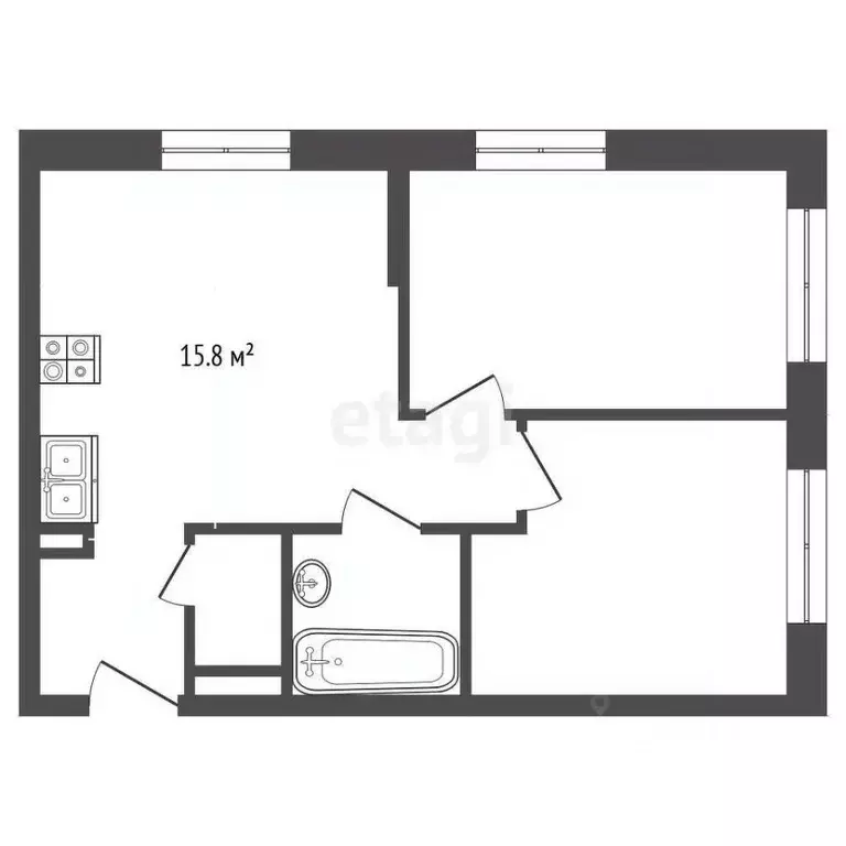 2-к кв. Ярославская область, Ярославль ул. Академика Колмогорова, 26 ... - Фото 2