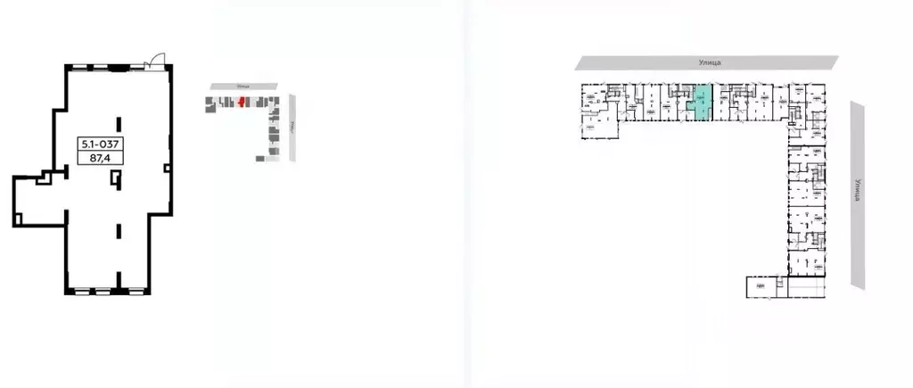 Торговая площадь в Москва просп. Прокшинский, 5 (87 м) - Фото 2