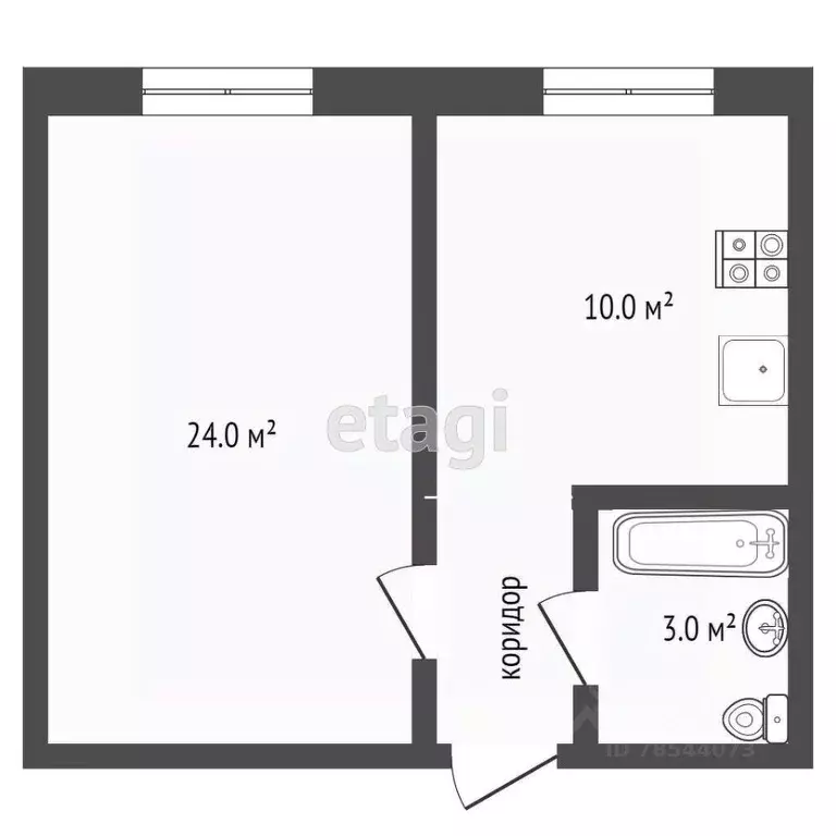 1-к кв. Оренбургская область, Оренбург Салмышская ул., 62 (38.6 м) - Фото 1