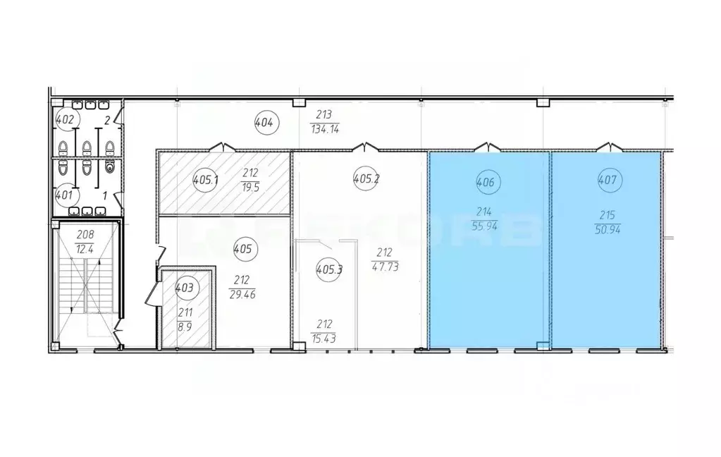 Офис в Санкт-Петербург пос. Шушары, Московское ш., 179к2с1 (343 м) - Фото 2