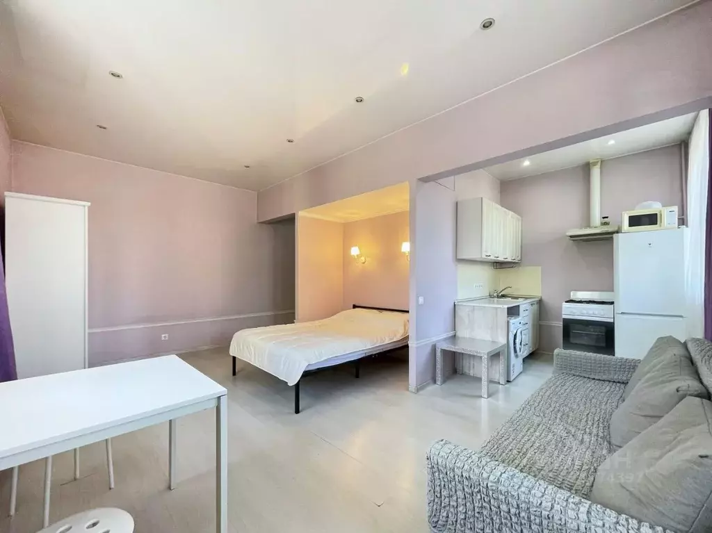 Студия Москва ул. Сущевский Вал, 63 (30.2 м) - Фото 2