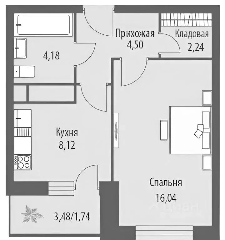 1-к кв. Москва Московский поселение, ул. Родниковая, 9А (36.93 м) - Фото 1