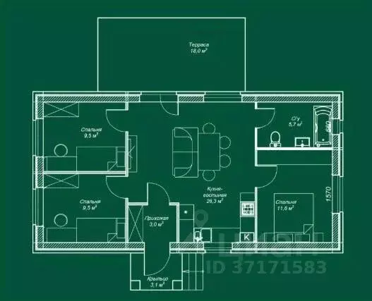 Дом в Татарстан, Лаишевский район, Егорьевское с/пос, с. Бима ул. ... - Фото 2