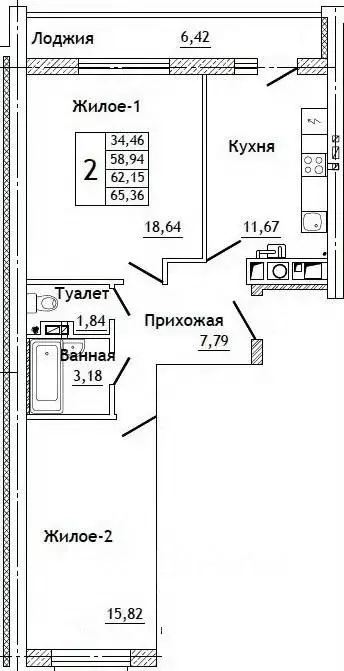 2-к кв. Смоленская область, Смоленский муниципальный округ, д. ... - Фото 0