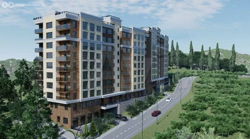 Квартира-студия: Кореиз, Родниковая улица, 41 (48.82 м) - Фото 1