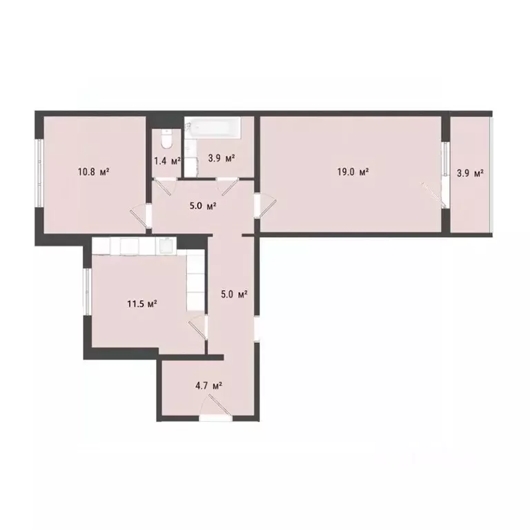 2-к кв. Омская область, Омск Сады Наука мкр, с1 (61.2 м) - Фото 0